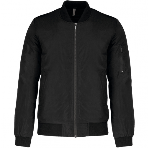 black Cazadora bomber hombre