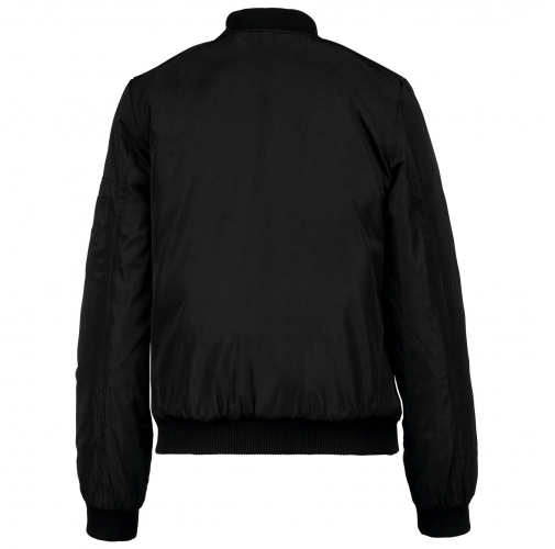black Cazadora bomber mujer