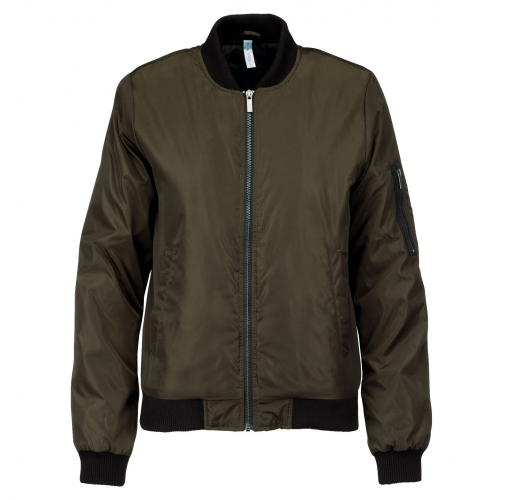 deep khaki Cazadora bomber mujer