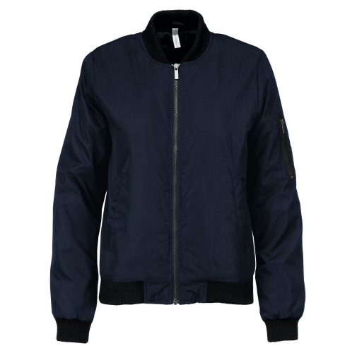 navy Cazadora bomber mujer