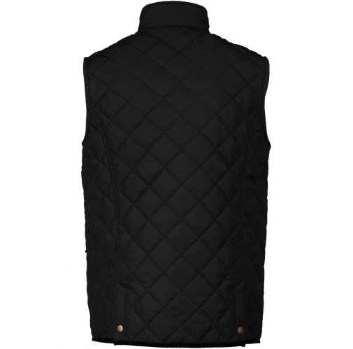 black Chaleco acolchado rombos hombre