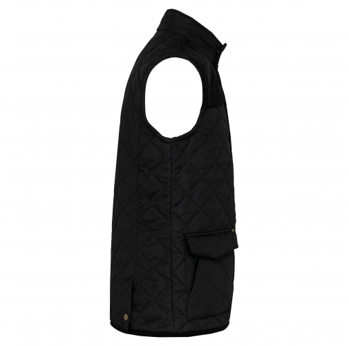 black Chaleco acolchado rombos hombre