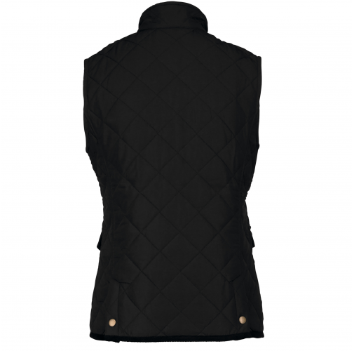black Chaleco acolchado rombos mujer