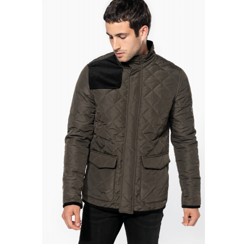 Chaqueta acolchada rombos hombre