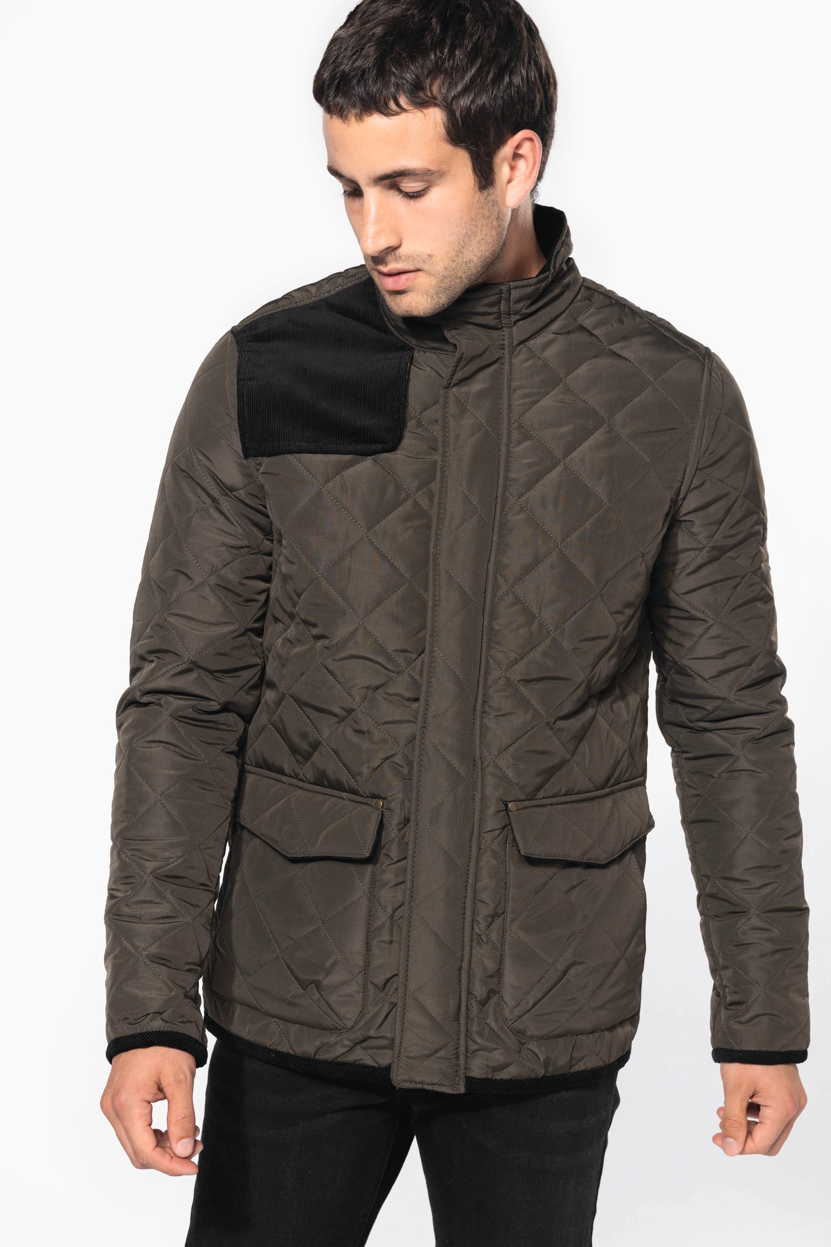 Chaqueta acolchada rombos hombre