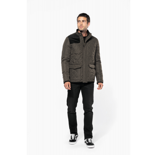 Chaqueta acolchada rombos hombre