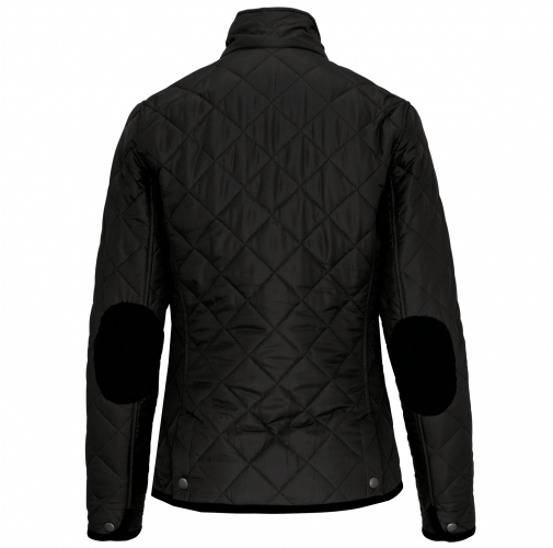 black Chaqueta acolchada rombos hombre