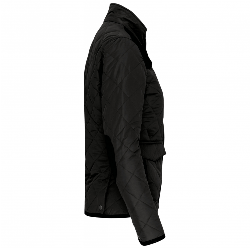 black Chaqueta acolchada rombos hombre