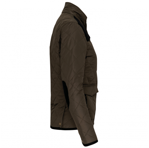mossy green / black Chaqueta acolchada rombos hombre