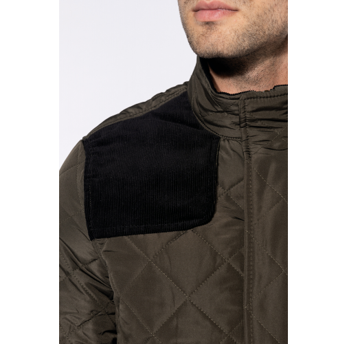 Chaqueta acolchada rombos hombre