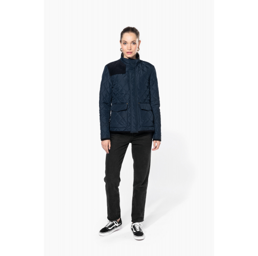 Chaqueta acolchada rombos mujer