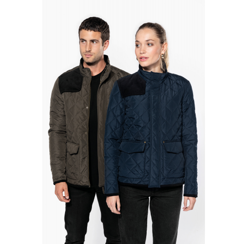 Chaqueta acolchada rombos mujer