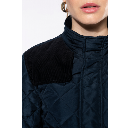 Chaqueta acolchada rombos mujer