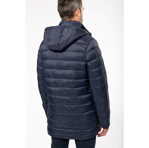Parka ligera acolchada con capucha para hombre