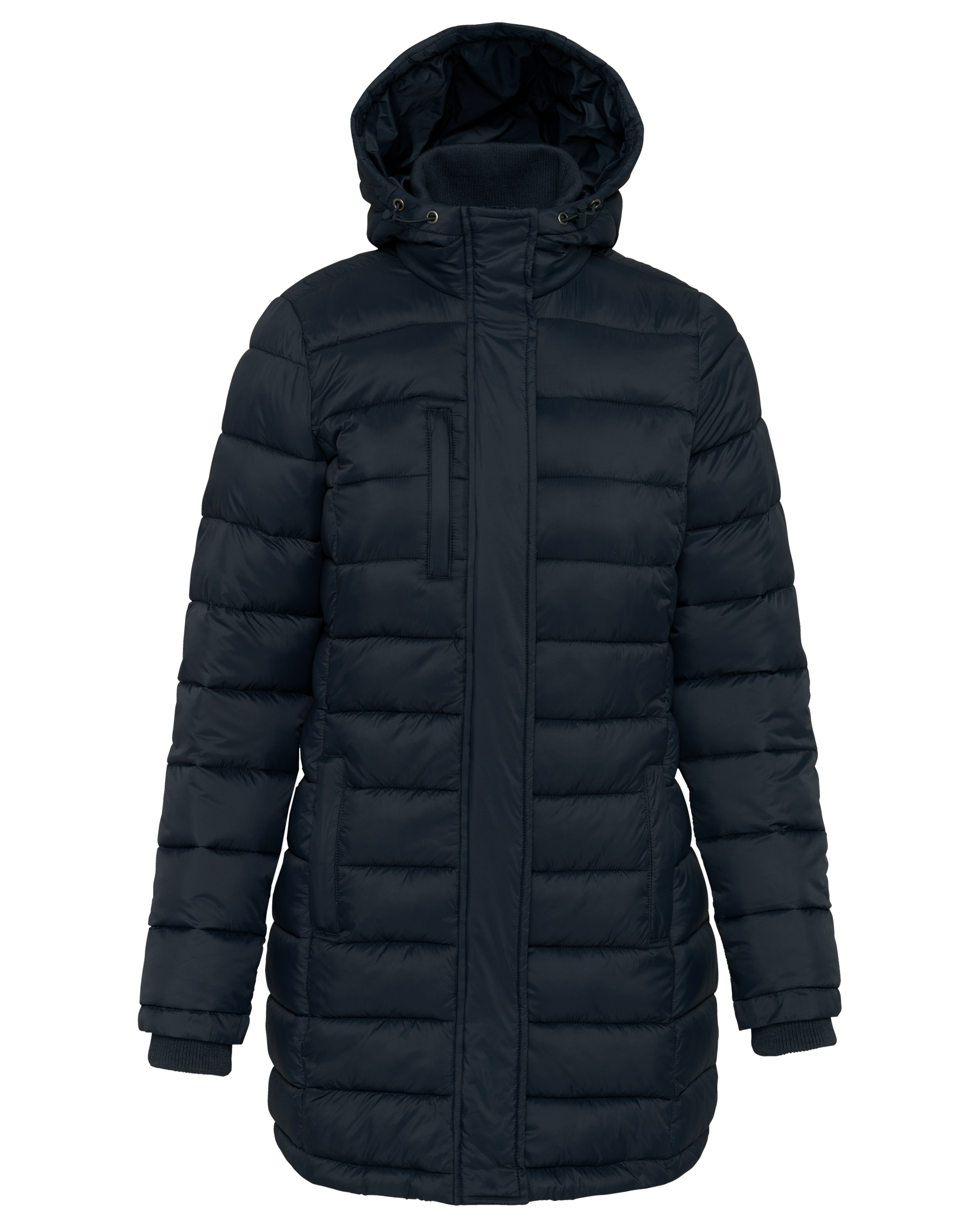 Parka ligera acolchada con capucha para mujer