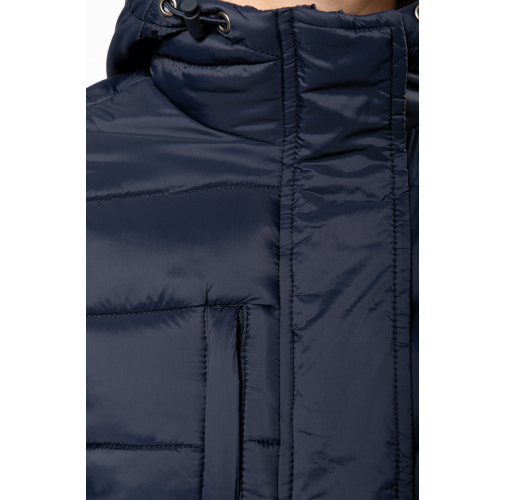 Parka ligera acolchada con capucha para mujer
