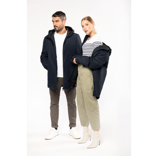Parka con capucha reciclada unisex
