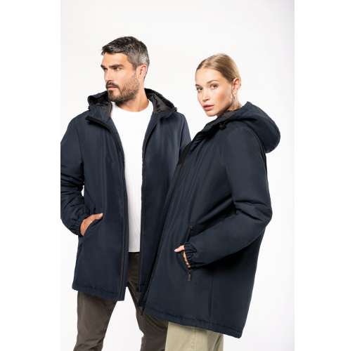 Parka con capucha reciclada unisex
