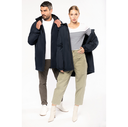 Parka con capucha reciclada unisex