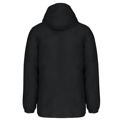 black Parka con capucha reciclada unisex