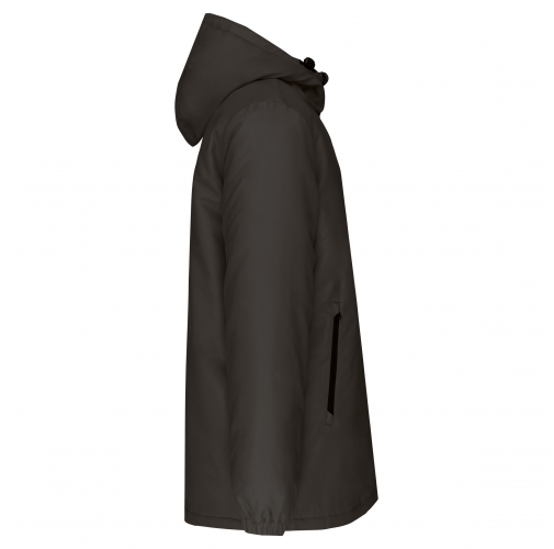 dark grey Parka con capucha reciclada unisex
