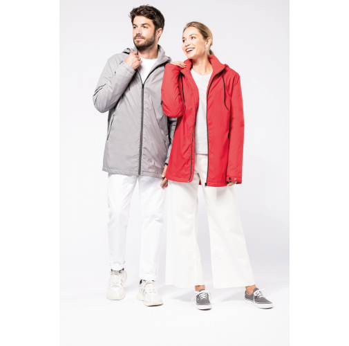 Chaqueta con capucha y forro de micropolar - Unisex