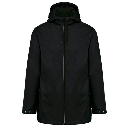 black Chaqueta con capucha y forro de micropolar - Unisex