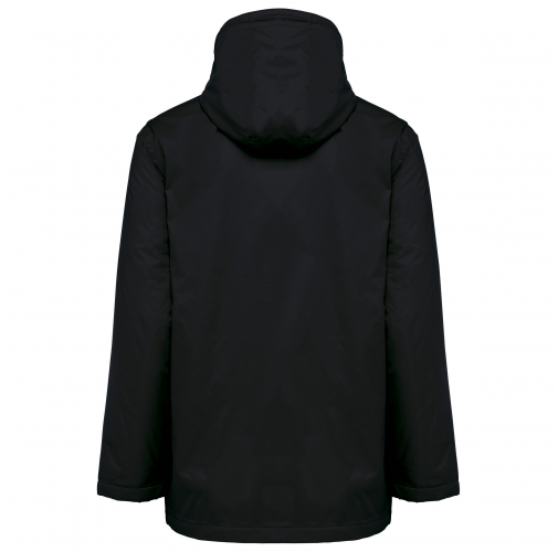 black Chaqueta con capucha y forro de micropolar - Unisex