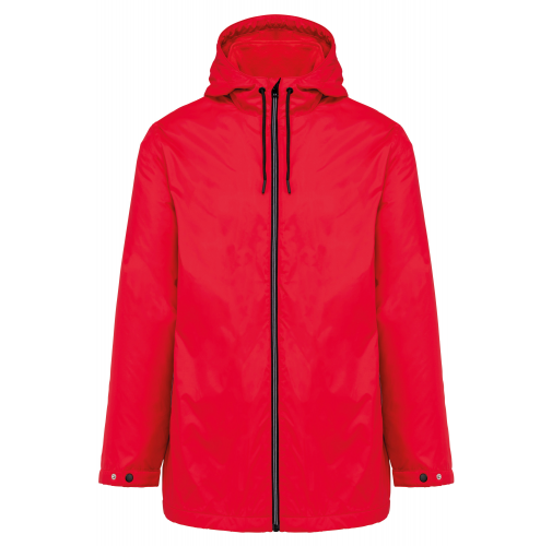 red Chaqueta con capucha y forro de micropolar - Unisex