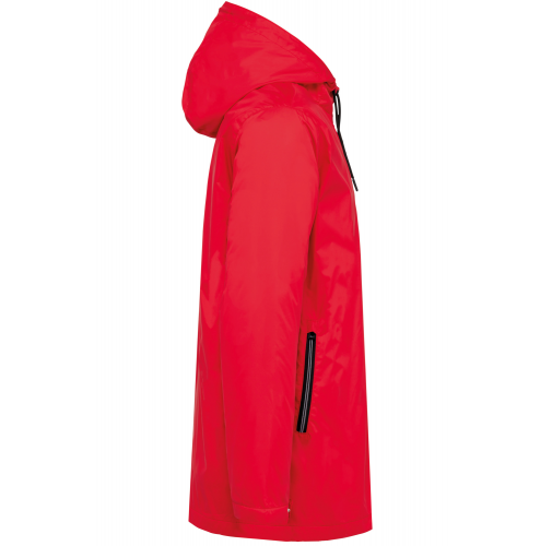 red Chaqueta con capucha y forro de micropolar - Unisex