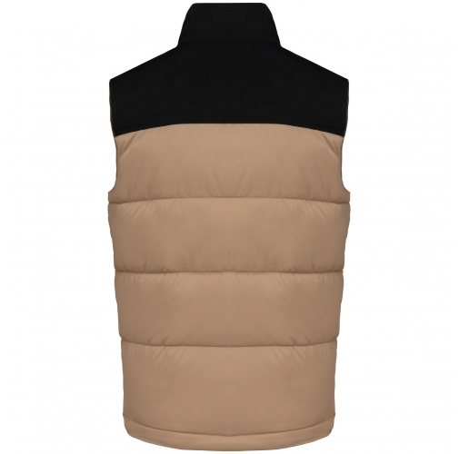 wet sand / black Chaleco acolchado bicolor unisex