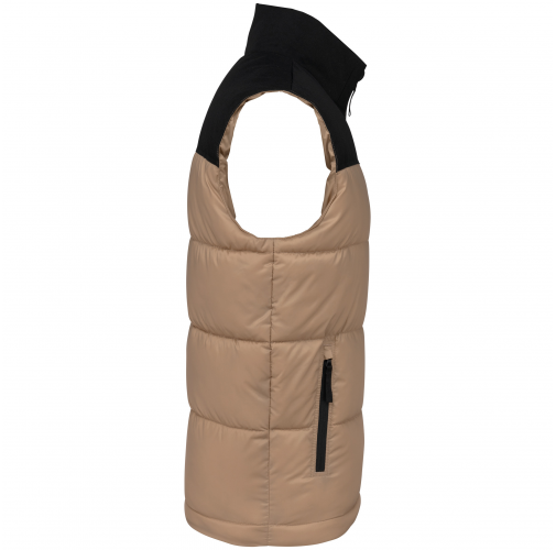 wet sand / black Chaleco acolchado bicolor unisex