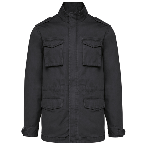washed black Chaqueta safari hombre