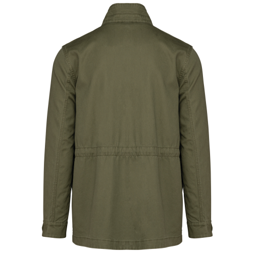washed light khaki Chaqueta safari hombre