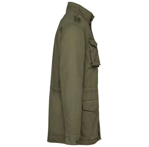 washed light khaki Chaqueta safari hombre