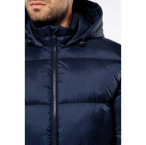 Chaqueta ripstop reciclada con capucha unisex