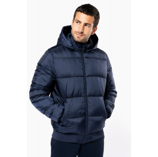 Chaqueta ripstop reciclada con capucha unisex