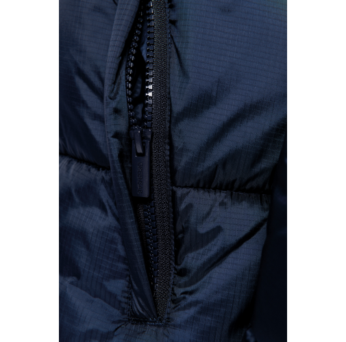 Chaqueta ripstop reciclada con capucha unisex