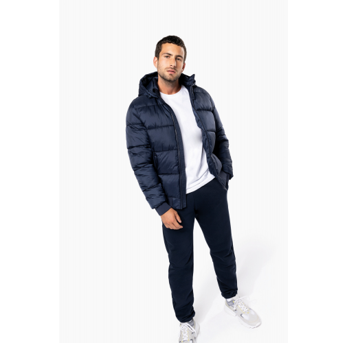 Chaqueta ripstop reciclada con capucha unisex