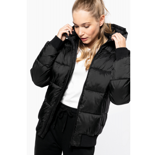 Chaqueta ripstop reciclada con capucha unisex
