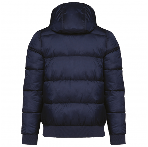 navy Chaqueta ripstop reciclada con capucha unisex