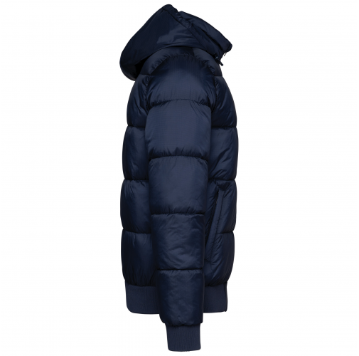 navy Chaqueta ripstop reciclada con capucha unisex