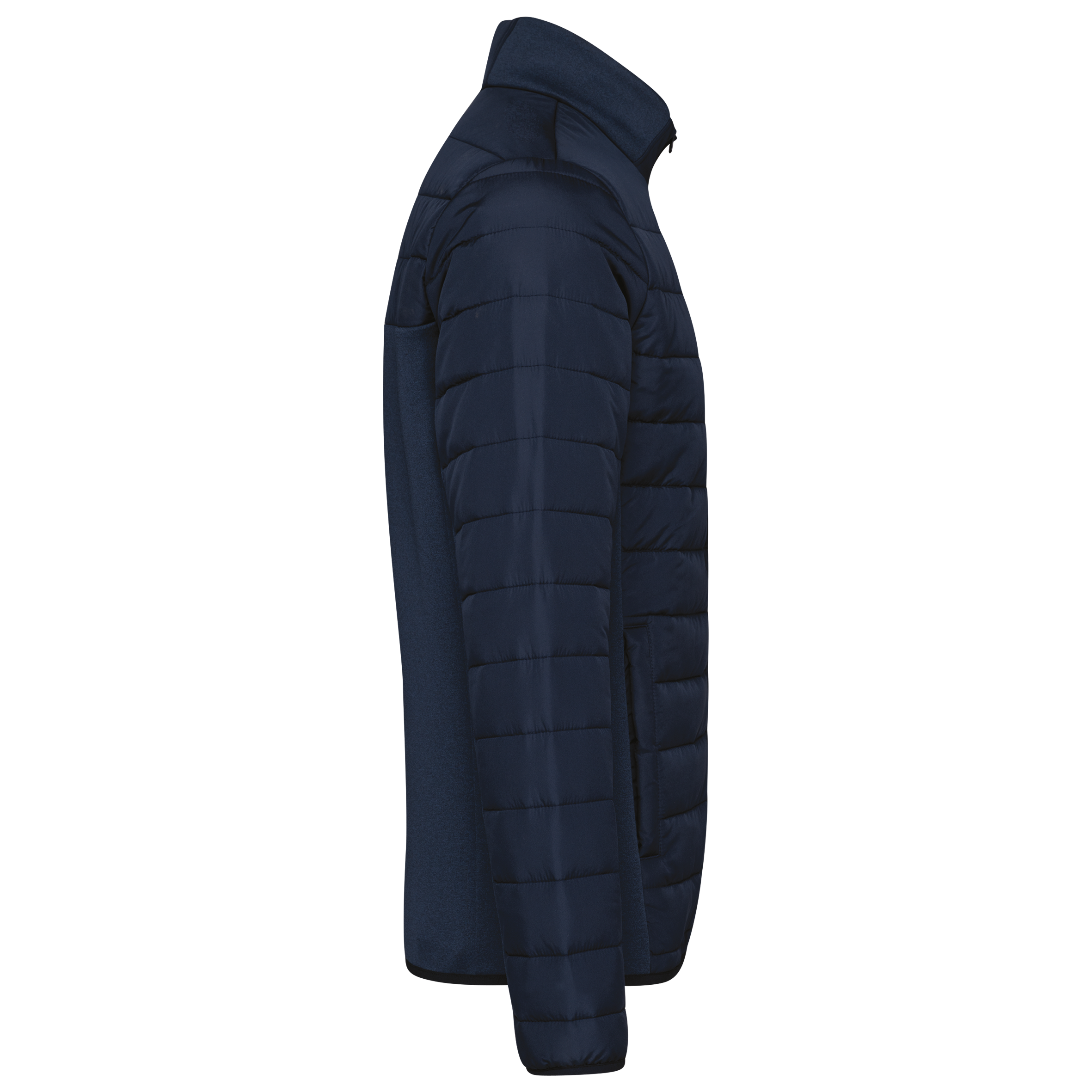 Chaqueta bimaterial hombre