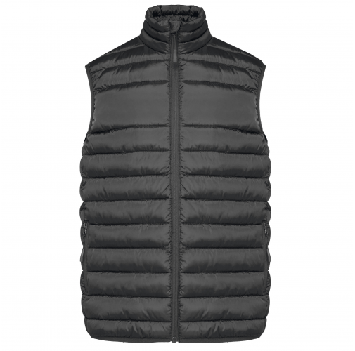 dark grey Chaleco acolchado hombre