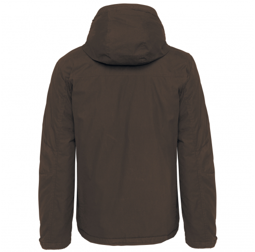 deep khaki Parka con capucha