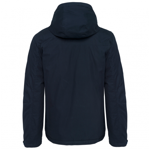 navy Parka con capucha
