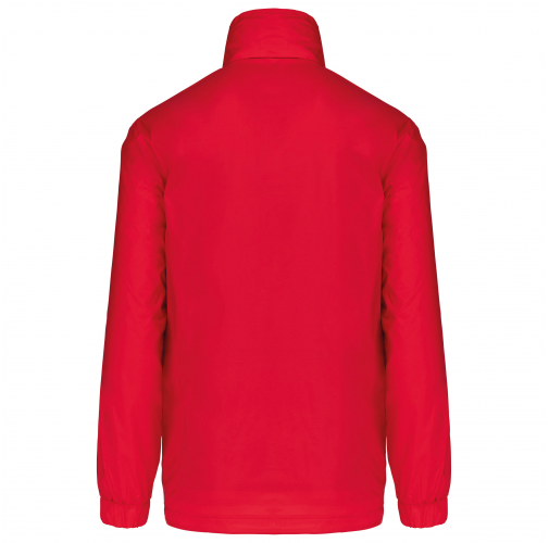 red Cortavientos con forro hombre