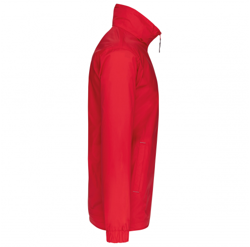 red Cortavientos con forro hombre