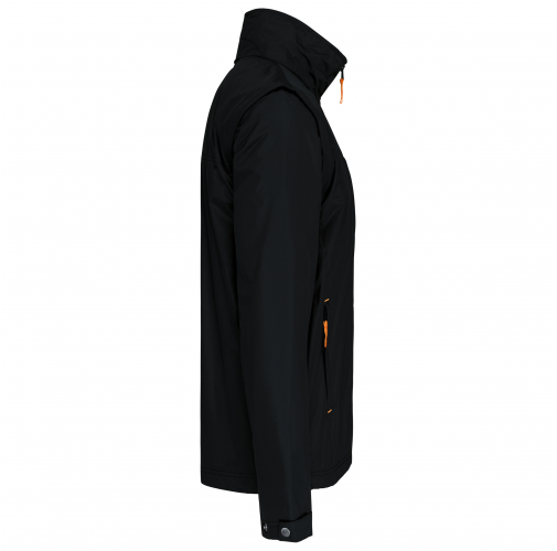 black / orange Chaqueta con mangas amovibles hombre