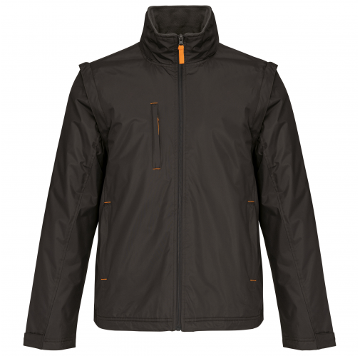 dark grey / orange Chaqueta con mangas amovibles hombre